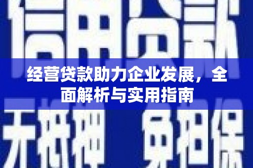 永泰经营贷款助力企业发展，全面解析与实用指南
