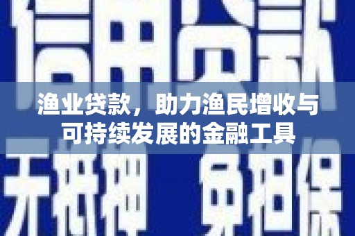 永泰渔业贷款，助力渔民增收与可持续发展的金融工具