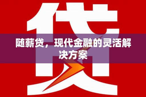 永泰随薪贷，现代金融的灵活解决方案