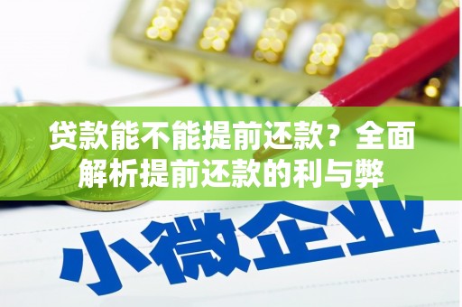 永泰贷款能不能提前还款？全面解析提前还款的利与弊