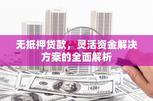 永泰无抵押贷款，灵活资金解决方案的全面解析