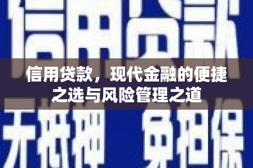 永泰信用贷款，现代金融的便捷之选与风险管理之道