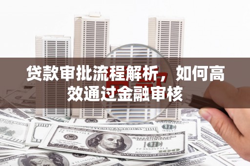 永泰贷款审批流程解析，如何高效通过金融审核