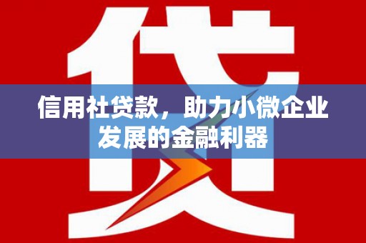 永泰信用社贷款，助力小微企业发展的金融利器
