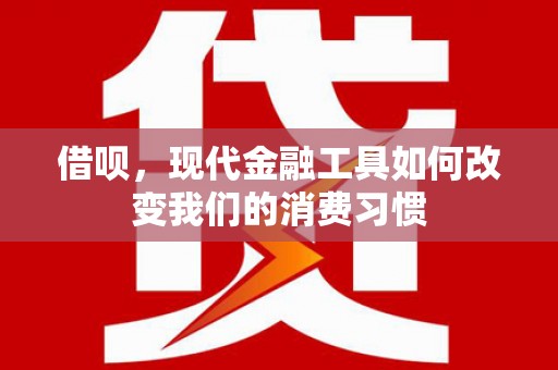 永泰借呗，现代金融工具如何改变我们的消费习惯