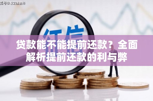 永泰贷款能不能提前还款？全面解析提前还款的利与弊