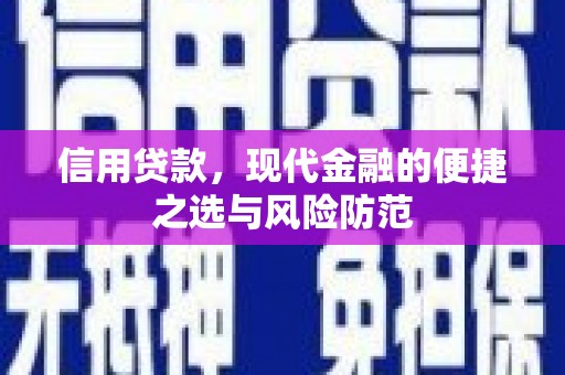 永泰信用贷款，现代金融的便捷之选与风险防范