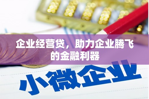 永泰企业经营贷，助力企业腾飞的金融利器