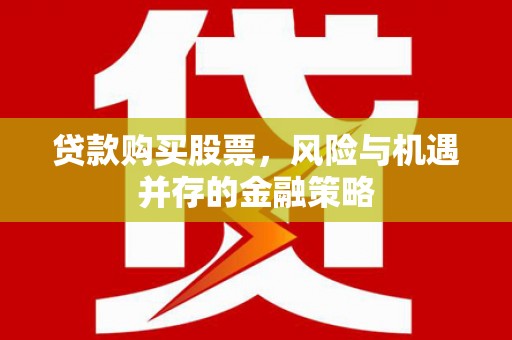 永泰贷款购买股票，风险与机遇并存的金融策略