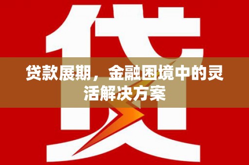 永泰贷款展期，金融困境中的灵活解决方案