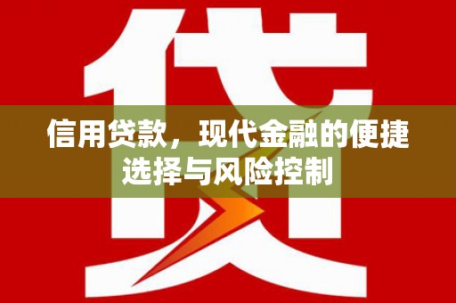 永泰信用贷款，现代金融的便捷选择与风险控制
