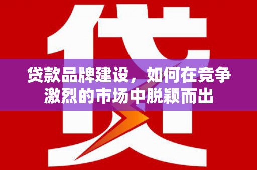 永泰贷款品牌建设，如何在竞争激烈的市场中脱颖而出