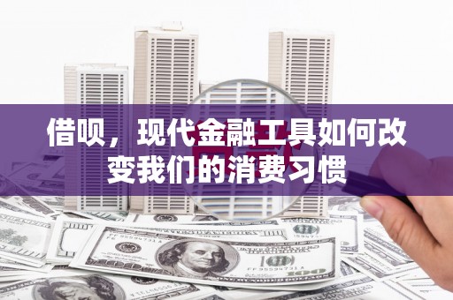 永泰借呗，现代金融工具如何改变我们的消费习惯