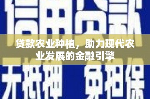 永泰贷款农业种植，助力现代农业发展的金融引擎