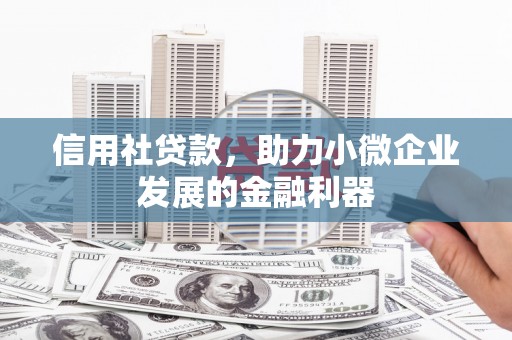 永泰信用社贷款，助力小微企业发展的金融利器