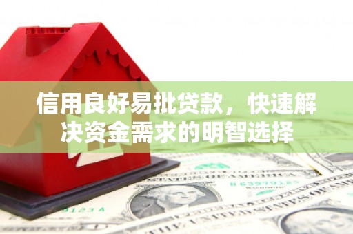 永泰信用良好易批贷款，快速解决资金需求的明智选择