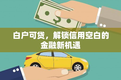 永泰白户可贷，解锁信用空白的金融新机遇