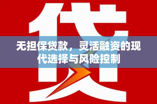 永泰无担保贷款，灵活融资的现代选择与风险控制