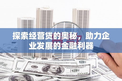 永泰探索经营贷的奥秘，助力企业发展的金融利器