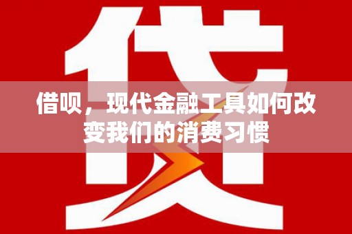永泰借呗，现代金融工具如何改变我们的消费习惯