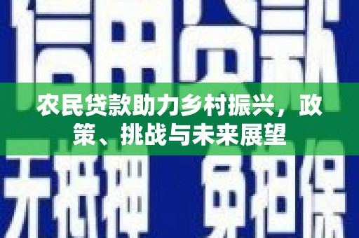 永泰农民贷款助力乡村振兴，政策、挑战与未来展望