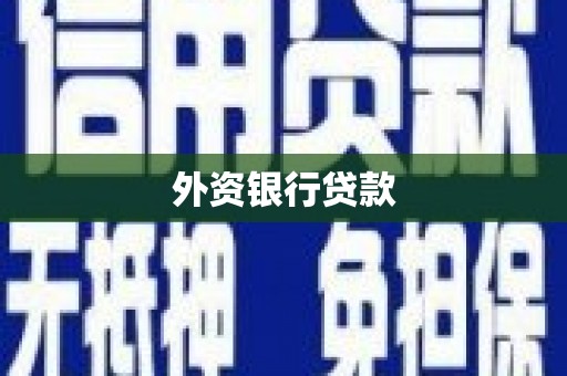 永泰外资银行贷款